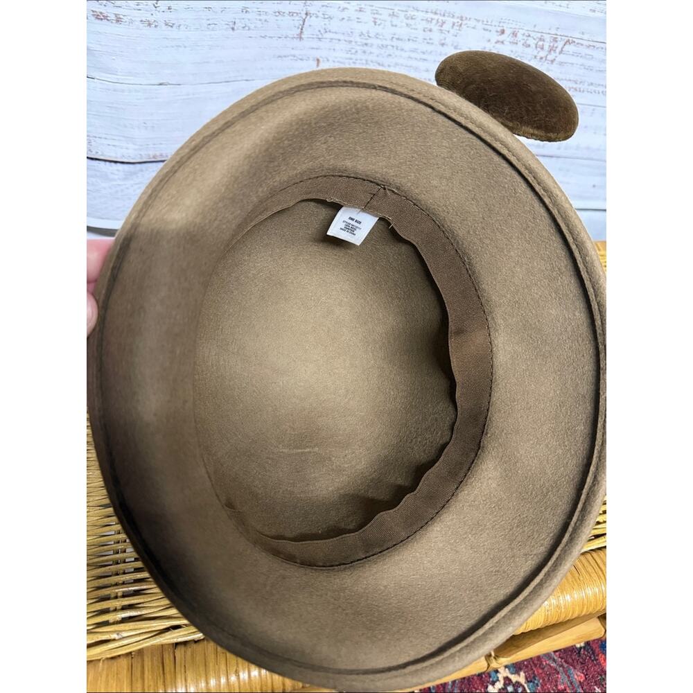 Wool Felt Cloche Hat Camel - Picture 4 of 5